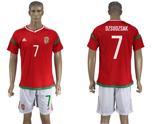 Hungary #7 Dzsudzsak Home Soccer Country Jersey - Click Image to Close
